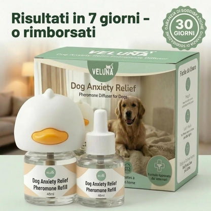 Diffusore di Feromoni Veluna per Alleviare l’Ansia nei Cani