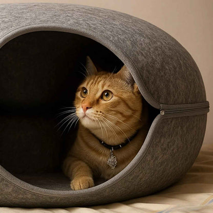 Rifugio accogliente e tunnel gioco per i tuoi gatti