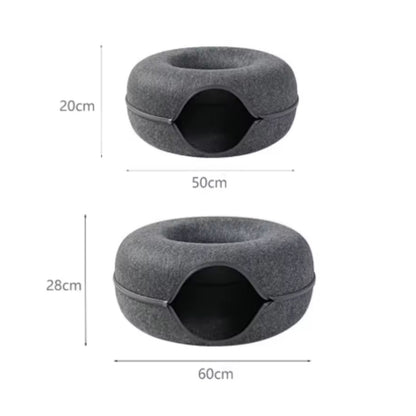 Rifugio accogliente e tunnel gioco per i tuoi gatti