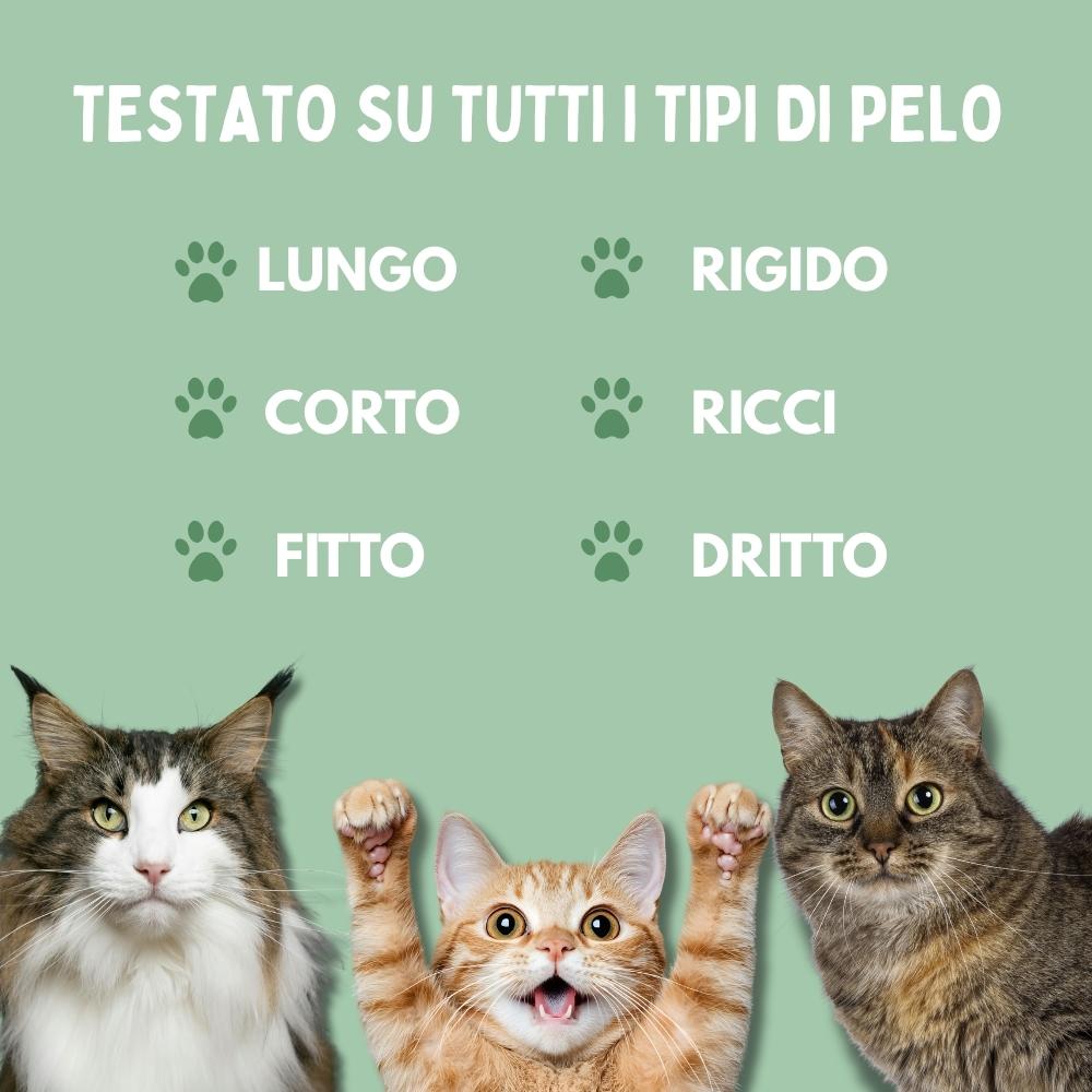 Spazzola a Vapore Multifunzione 4 in 1 per Gatti