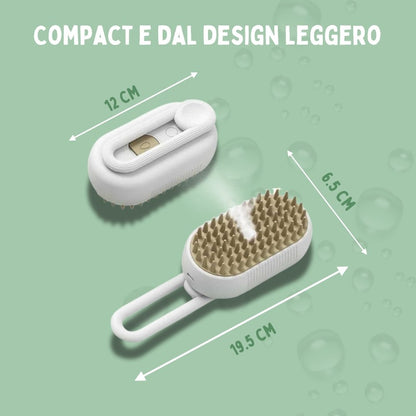 Spazzola a Vapore Multifunzione 4 in 1 per Gatti
