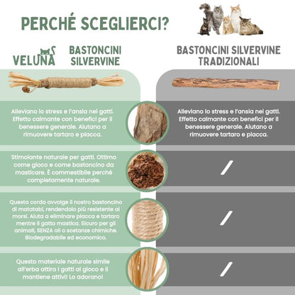 DentaSticks - Silvervine Dentais Sticks per gatti