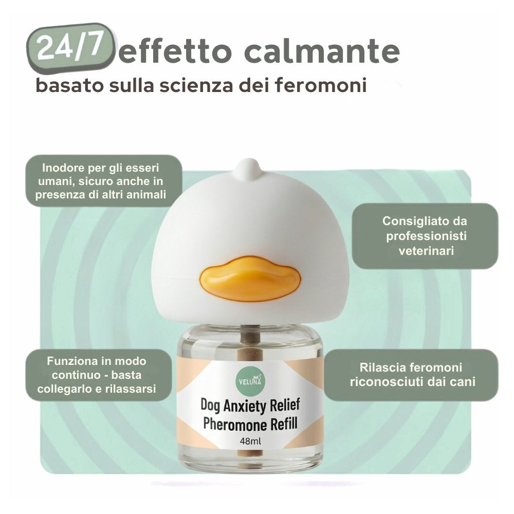 Diffusore di Feromoni Veluna per Alleviare l’Ansia nei Cani