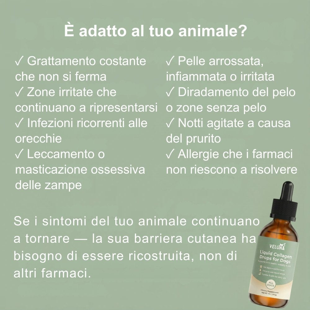 Collagene Liquido Premium Veluna per Cani