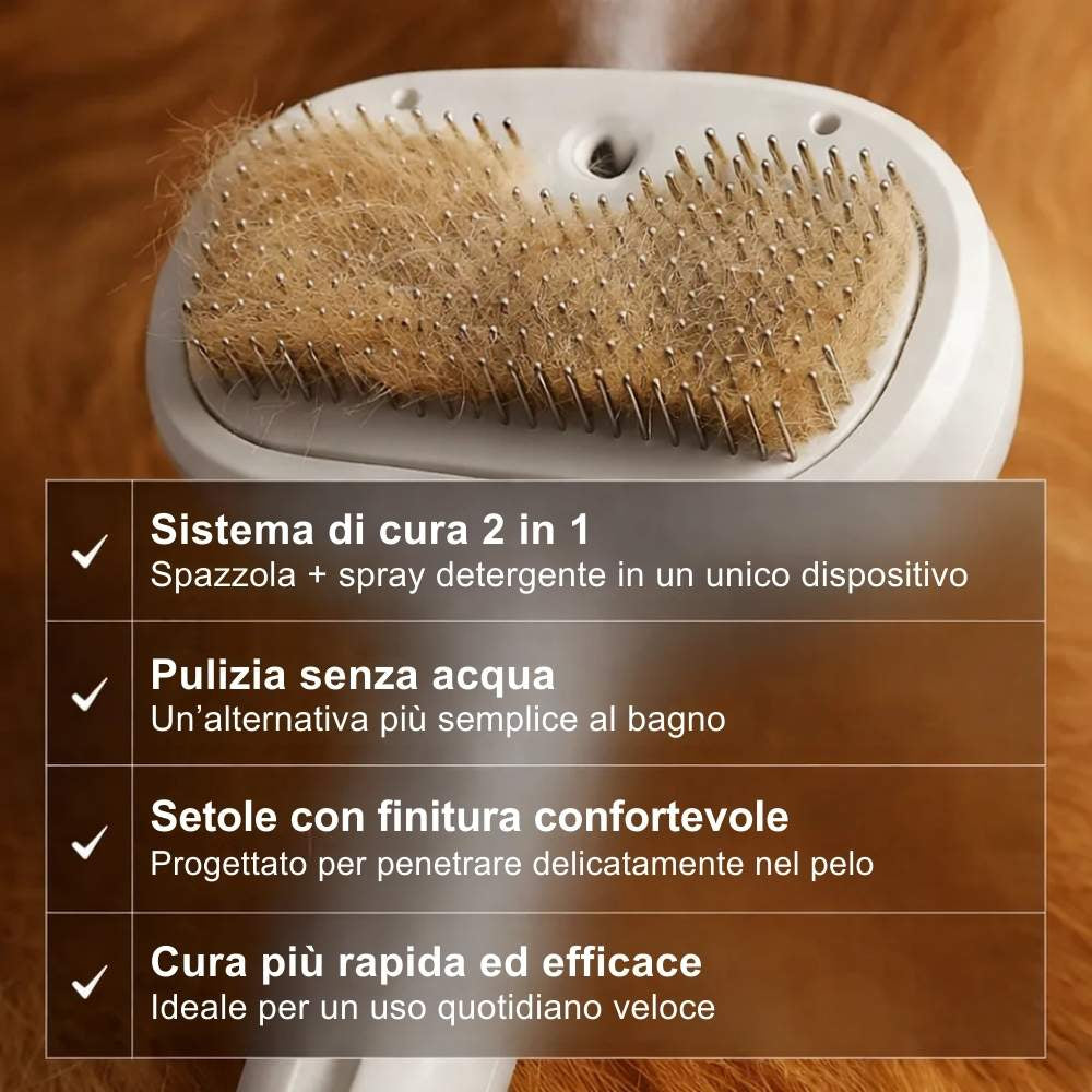 Veluna FreshBrush – Con spray detergente
