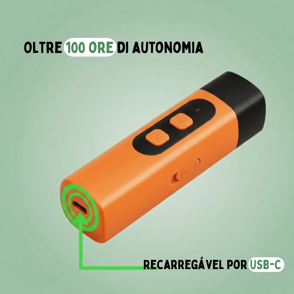 CalmPro – Addestratore Ultrasonico per Cani – Ferma l'abbaiare eccessivo in modalità dark