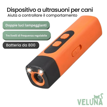 CalmPro – Addestratore Ultrasonico per Cani – Ferma l'abbaiare eccessivo in modalità dark