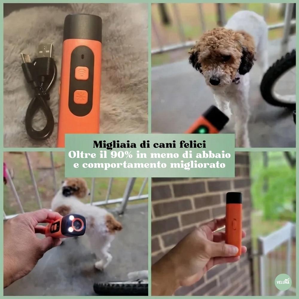CalmPro – Addestratore Ultrasonico per Cani – Ferma l'abbaiare eccessivo in modalità dark