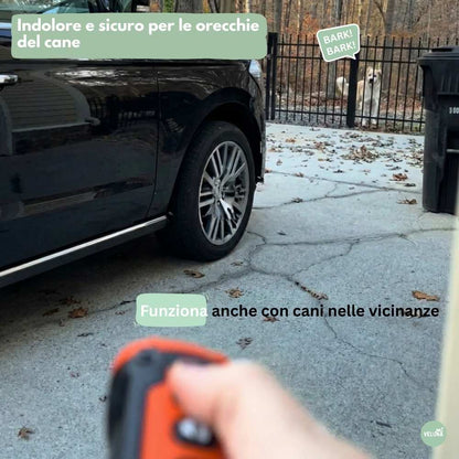 CalmPro – Addestratore Ultrasonico per Cani – Ferma l'abbaiare eccessivo in modalità dark