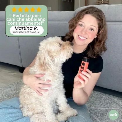 CalmPro – Addestratore Ultrasonico per Cani – Ferma l'abbaiare eccessivo in modalità dark