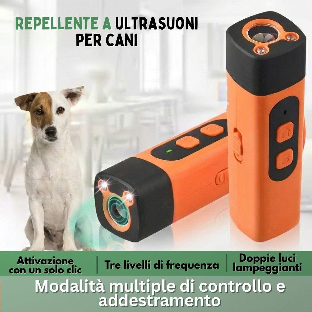 CalmPro – Addestratore Ultrasonico per Cani – Ferma l'abbaiare eccessivo in modalità dark