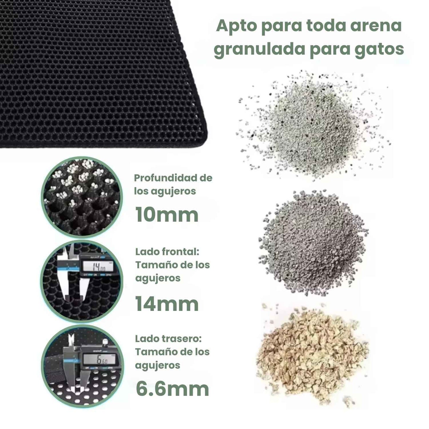 MAGIC MAT - Tappetino a doppio strato che mantiene pulito il pavimento e raccoglie efficacemente sabbia e residui di cibo