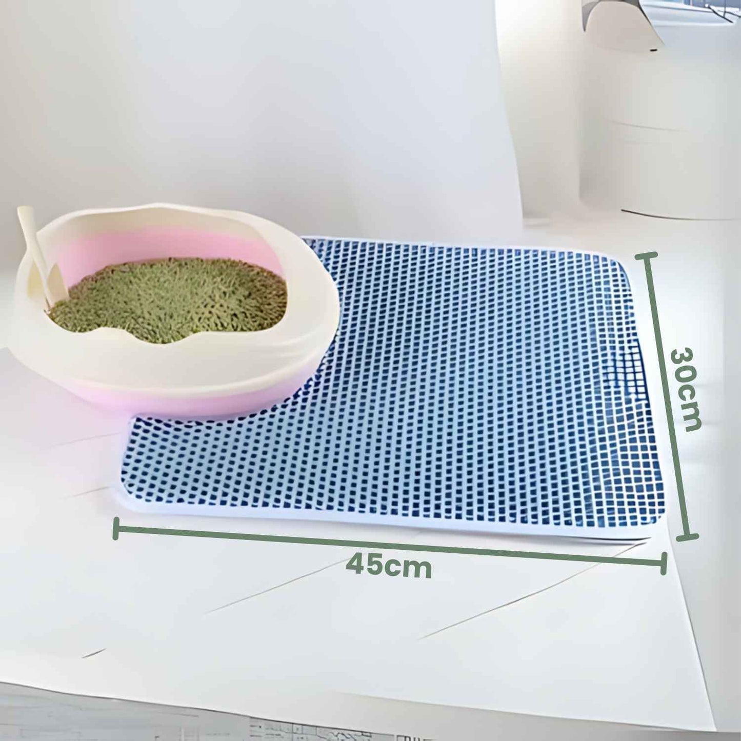 MAGIC MAT - Tappetino a doppio strato che mantiene pulito il pavimento e raccoglie efficacemente sabbia e residui di cibo