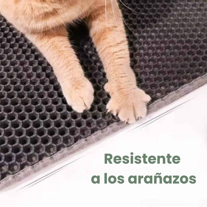 MAGIC MAT - Tappetino a doppio strato che mantiene pulito il pavimento e raccoglie efficacemente sabbia e residui di cibo