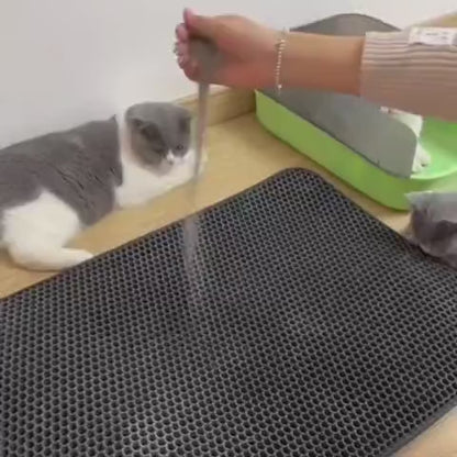 MAGIC MAT - Tappetino a doppio strato che mantiene pulito il pavimento e raccoglie efficacemente sabbia e residui di cibo